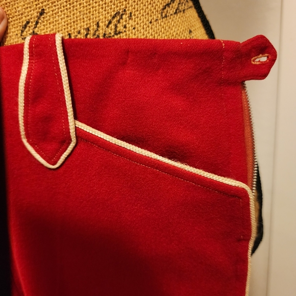 1940's Marge Riley Designer Hollywood Wool & Leather Western skirt Gaucho - Picture 9 of 12